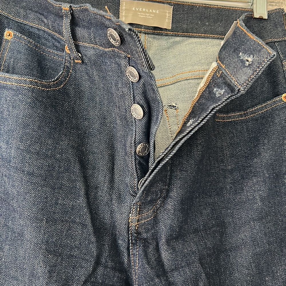 Everlane Raw stretch denim / high waist size 28 - Picture 5 of 9